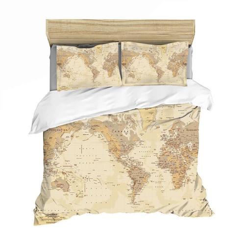 Wonderful divided world map - world, 3d