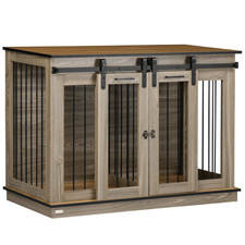 Dog Crate 120x60x88.5cm Oak