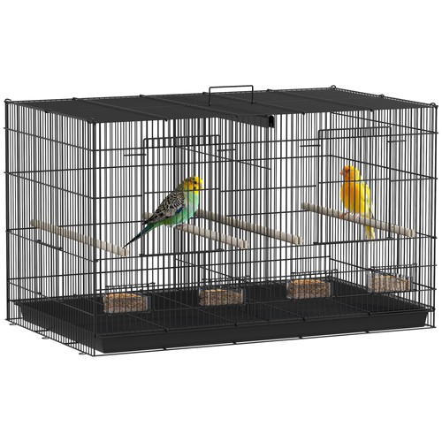 Bird cage black steel - bird, steel/pp