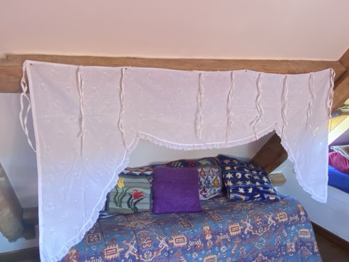 White canopy divider door - canopy,